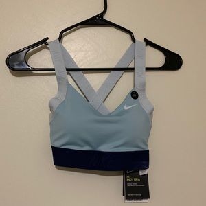 Light Blue/Dark Blue Nike Sports Bra